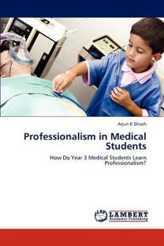 Paperback Professionalism in Medical Students Book