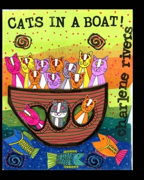 Paperback Cats in a Boat: A Family of Cats in a Cardboard Boat Book