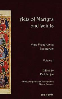 Hardcover Acts of Martyrs and Saints Book