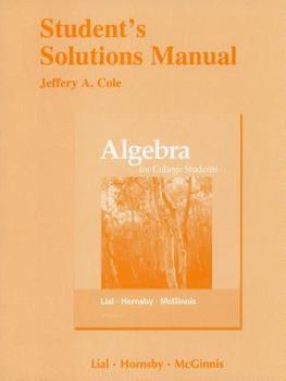 Paperback Algebra for College Students Student's Solutions Manual Book