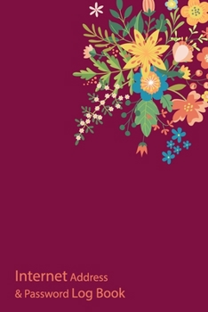 Paperback Internet Address & Password Log Book: Organizer Notebook Journal Pocket Book