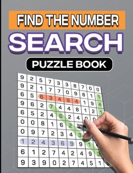 Paperback Find the Number Search Puzzle Book [Large Print] Book
