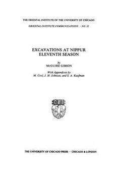 Paperback Excavations at Nippur: Eleventh Season Book