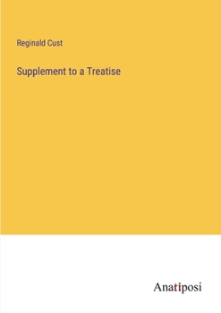 Paperback Supplement to a Treatise Book