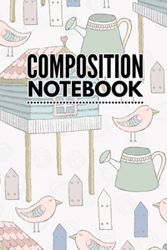 Paperback Composition Notebook: College Ruled 6" x 9" Cute Forest Writing Notes Journal, Office, Kids, School and college student. Book