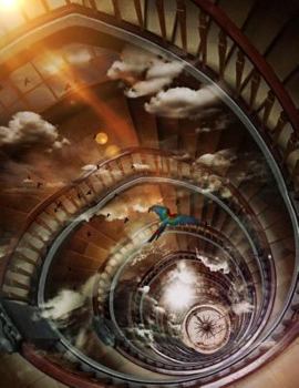 Paperback Spiral Staircase Notebook: 8.5 X 11 202 College Ruled Pages Book