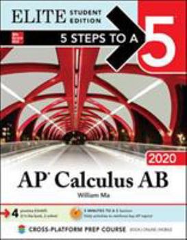 Paperback 5 Steps to a 5: AP Calculus AB 2020 Elite Student Edition Book