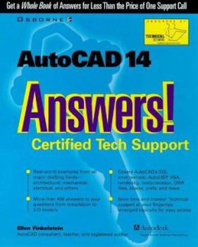 Paperback AutoCAD 14 Answers!: Certified Tech Support Book