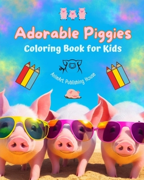 Adorable Piggies - Coloring Book for Kids - Creative Scenes of Funny Little Pigs - Perfect Gift for Children: Cheerful Images of Lovely Piggies for Children's Relaxation and Fun