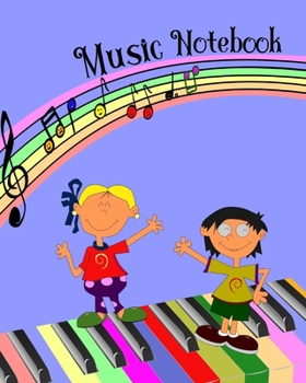 Paperback Music Notebook: Music Staff Paper for Kids Book