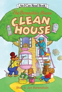 Paperback The Berenstain Bears Clean House [With Stickers] Book