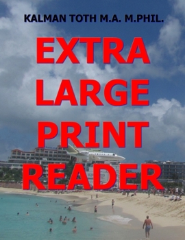 Paperback Extra Large Print Reader: 400 Themed Pages with 8 Words Book