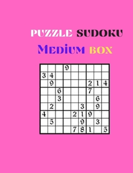Paperback puzzle sudoku Medium box: puzzle sudoku 188 Page With Correction Medium box 9x9 Book