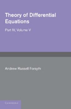 Paperback Theory of Differential Equations: Partial Differential Equations Book