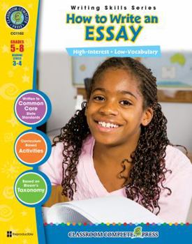 Paperback How to Write an Essay, Grades 5-8 [With 6 Overhead Transparencies] Book