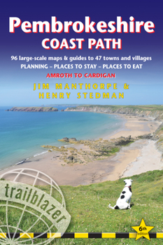 Paperback Pembrokeshire Coast Path: British Walking Guide: 96 Large-Scale Walking Maps and Guides to 47 Towns & Villages - Planning, Places to Stay, Place Book