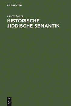 Hardcover Historische jiddische Semantik [German] Book