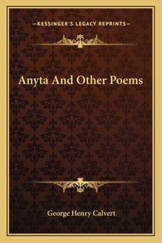 Paperback Anyta And Other Poems Book