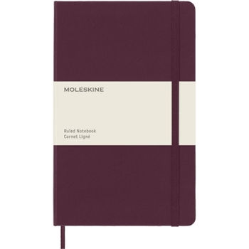 Hardcover Moleskine Classic Notebook, Large, Ruled, Burgundy Red, Hard Cover (5 X 8.25) Book