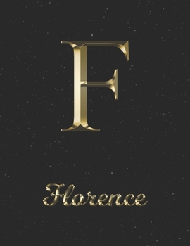 Florence: 1 Year Daily Planner (12 Months) | Yellow Gold Effect Letter F Initial First Name | 2020 - 2021 | 365 Pages for Planning | January 20 - ... | Plan Each Day, Set Goals & Get Stuff Done