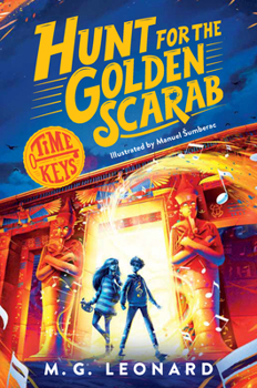 Paperback Hunt for the Golden Scarab (Time Keys) Book