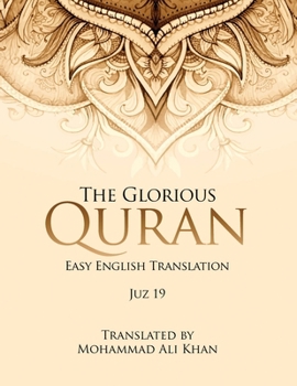 Paperback The Glorious Quran: Easy English Translation Juz 19 Book