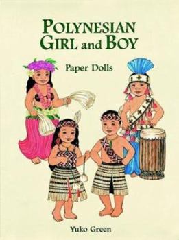 Paperback Polynesian Girl and Boy Paper Dolls Book
