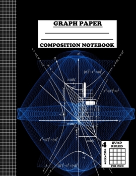 Paperback Graph Paper Composition Notebook. Quad Ruled-4 Squares Per Inch: Grid Notebook/Grid Paper Journal 8.5x11 in. Math Science Book