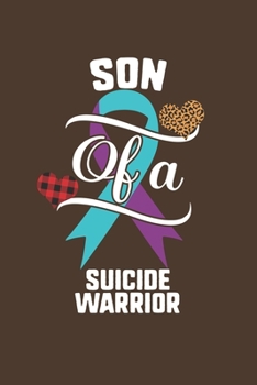 Son Of A Suicide Warrior: Suicide Awareness Leopard Buffalo Plaid Family Gift