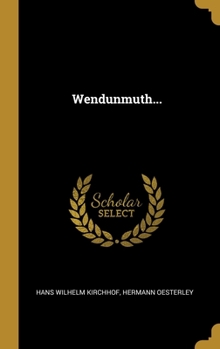 Hardcover Wendunmuth... [German] Book