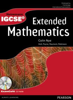 Hardcover Heinemann Igcse Extended Mathematics Student Book with Exam Café CD Book