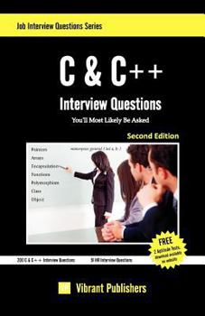 Paperback C & C++ Interview Questions You'll Most Likely Be Asked Book