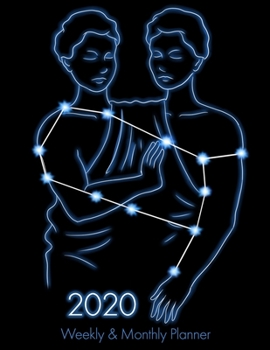 2020 Weekly & Monthly Planner: Gemini Zodiac Agenda With Daily Goals And Meal Plan Large