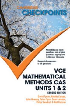 Paperback Cambridge Checkpoints Vce Mathematical Methods Cas Units 1 and 2 Book