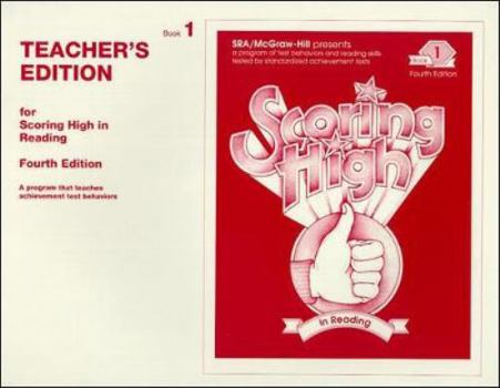 Paperback Scoring High in Reading 4th Edition Grade 1 Teacher Edition (SCORING HIGH, READING) Book