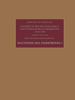 Paperback Bausteine Des Tierkörpers I [German] Book