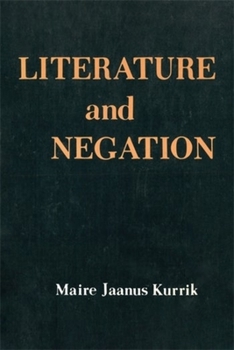 Paperback Literature and Negation Book