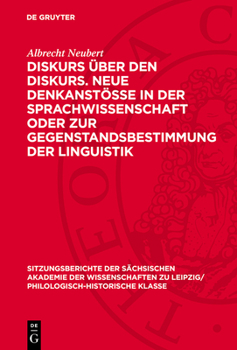 Hardcover Diskurs Über Den Diskurs. Neue Denkanstösse in Der Sprachwissenschaft Oder Zur Gegenstandsbestimmung Der Linguistik [German] Book