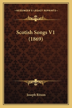Paperback Scotish Songs V1 (1869) Book