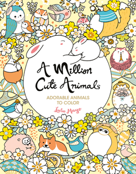 Paperback A Million Cute Animals: Adorable Animals to Color Book