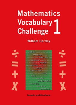 Paperback Mathematics Vocabulary Challenge One: 36 Blackline Worksheets Ages 5-7 Book