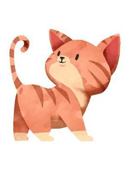 Paperback Notebook: Cute Orrange Cat, Notebook For Girls, Large Size - Letter, Wide Ruled Book