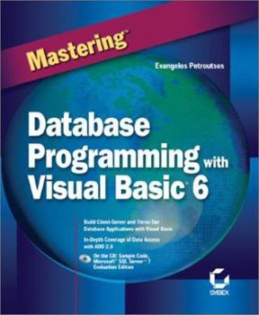 Paperback Mastering Database Programming with Visual Basic 6 [With CDROM] Book
