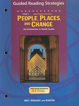 Paperback Holt People, Places, and Change Western World Guided Reading Strategies: An Introduction to World Studies Book