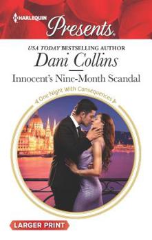 Mass Market Paperback Innocent's Nine-Month Scandal [Large Print] Book