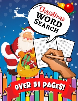 Paperback Christmas Word Search: A Fun Learning Activity Game Book For Kids & Toddlers [Large Print] Book
