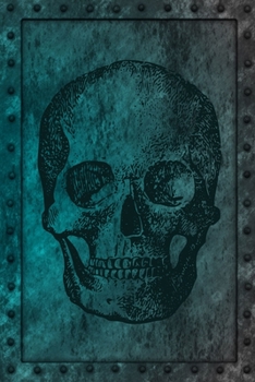 Paperback Iron Clad Skull: Skull Imprinted On (Faux) Iron Clad Notebook. Human Skeleton Biology. Book