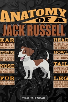 Paperback Anatomy Of A Jack Russell Terrier Jack Russell JRT Jack: Jack Russell Terrier 2020 Calendar - Customized Gift For Jack Russell Terrier Dog Owner Book