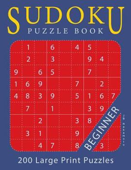 Paperback Sudoku Puzzle Book Beginner: 200 Large Print Puzzles [Large Print] Book