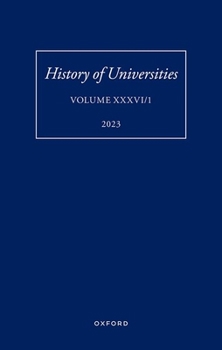 Hardcover History of Universities: Volume XXXVI / 1 Book